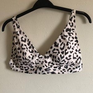 New leopard bikini top
